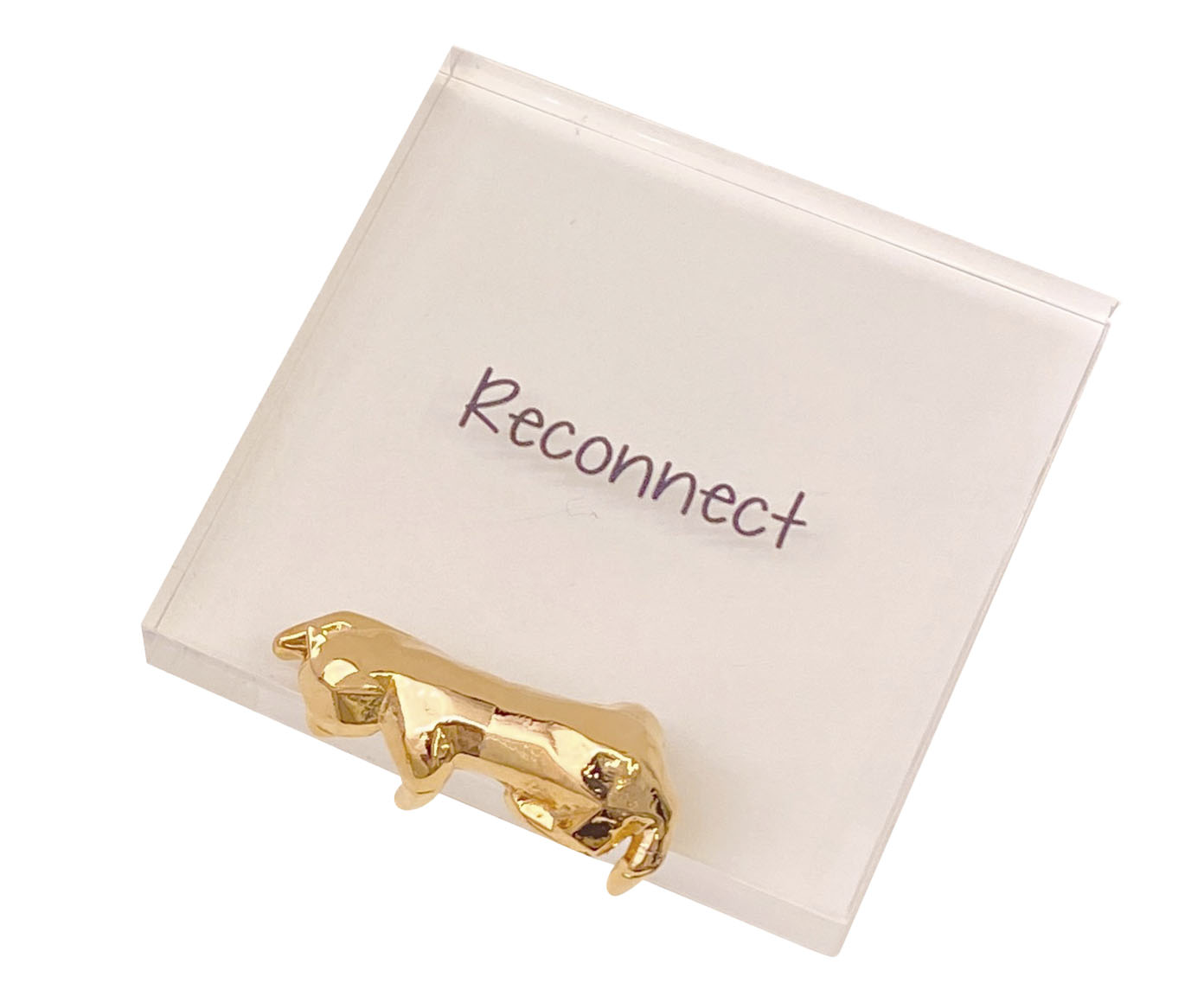 Peso de Papel Reconnect Gato Gold - image 0