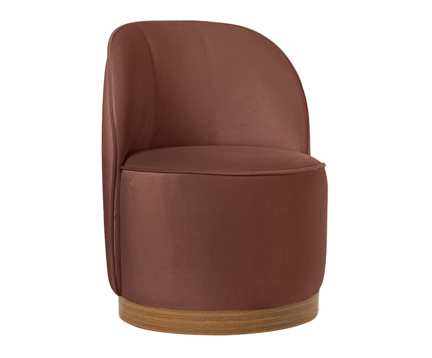 Poltrona em Veludo Harlow Rose image number 0