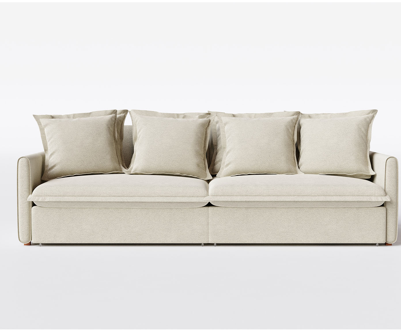 Sof&aacute; Modular de Linho Hope Cru Confort&aacute;vel image number 2