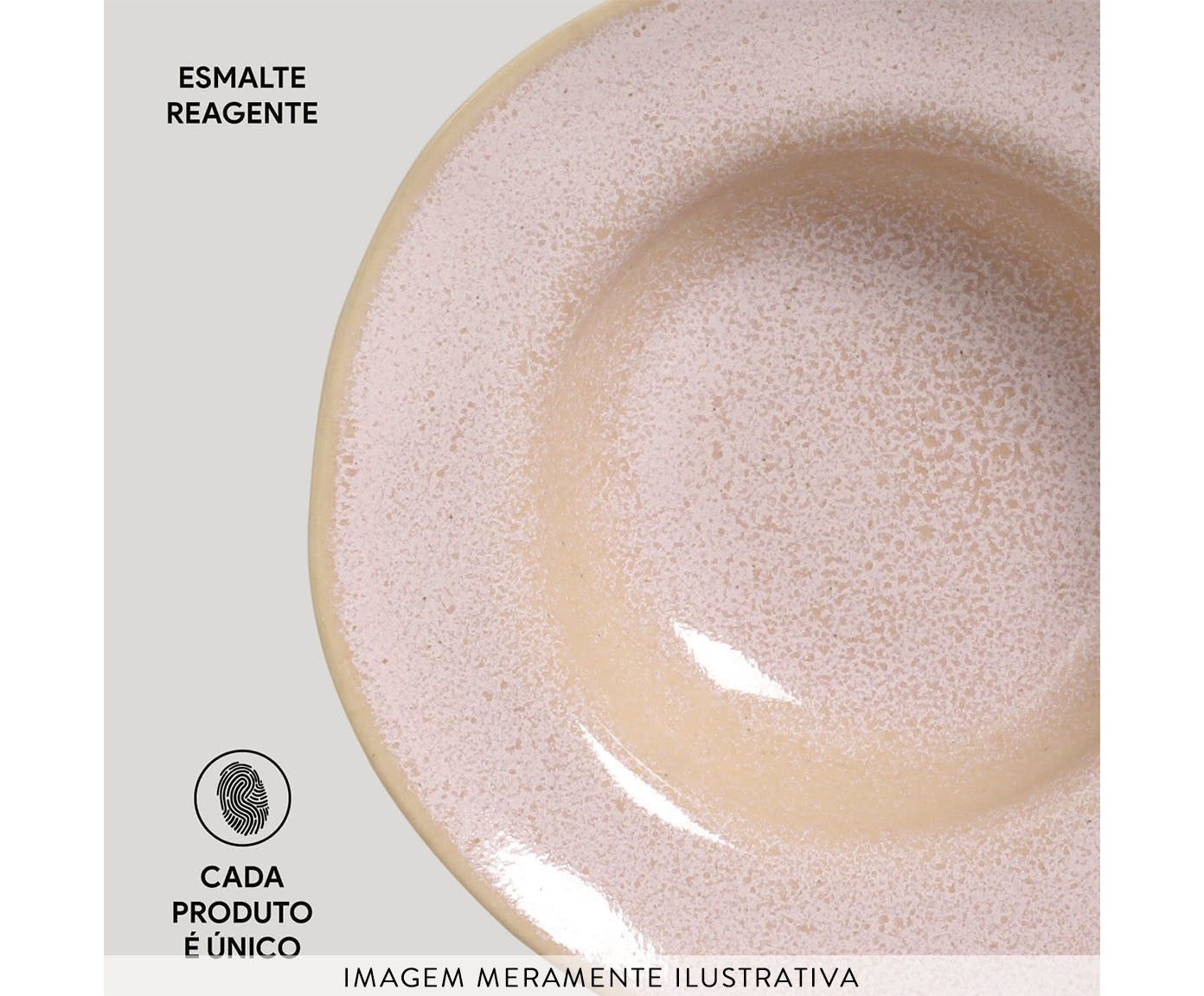 Jogo de Pratos para Sobremesa Org&acirc;nico Litchi Rosa image number 5
