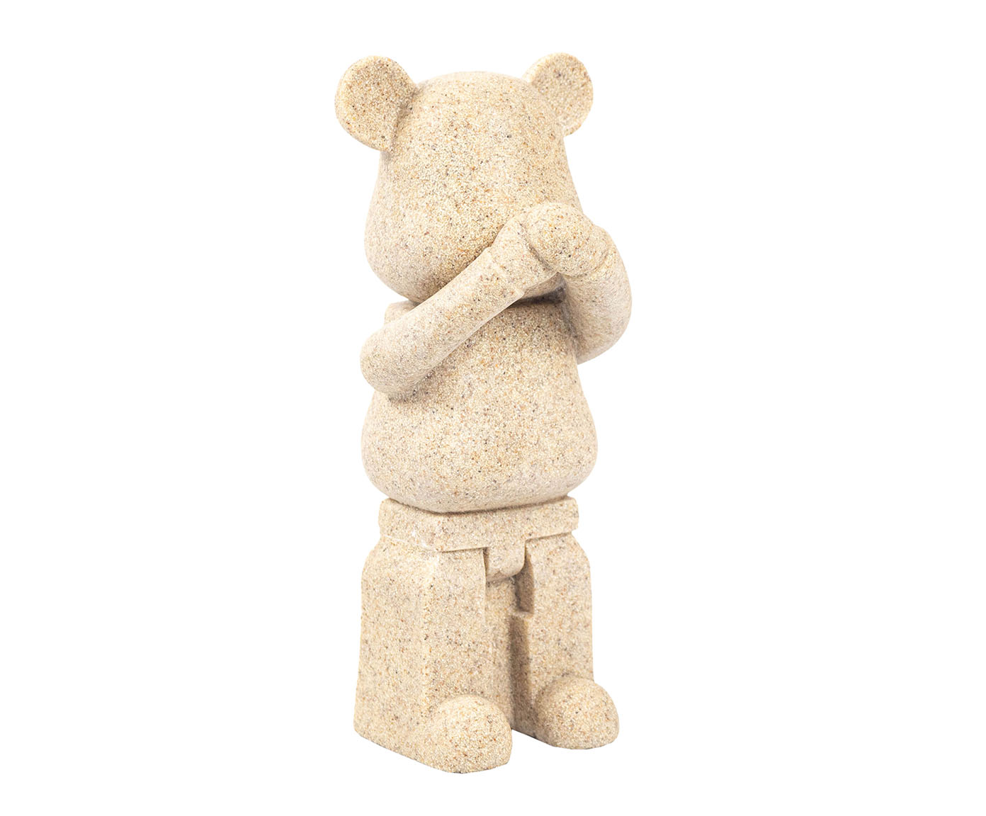 &nbsp;Escultura em Resina Urso Boca Bege image number 0