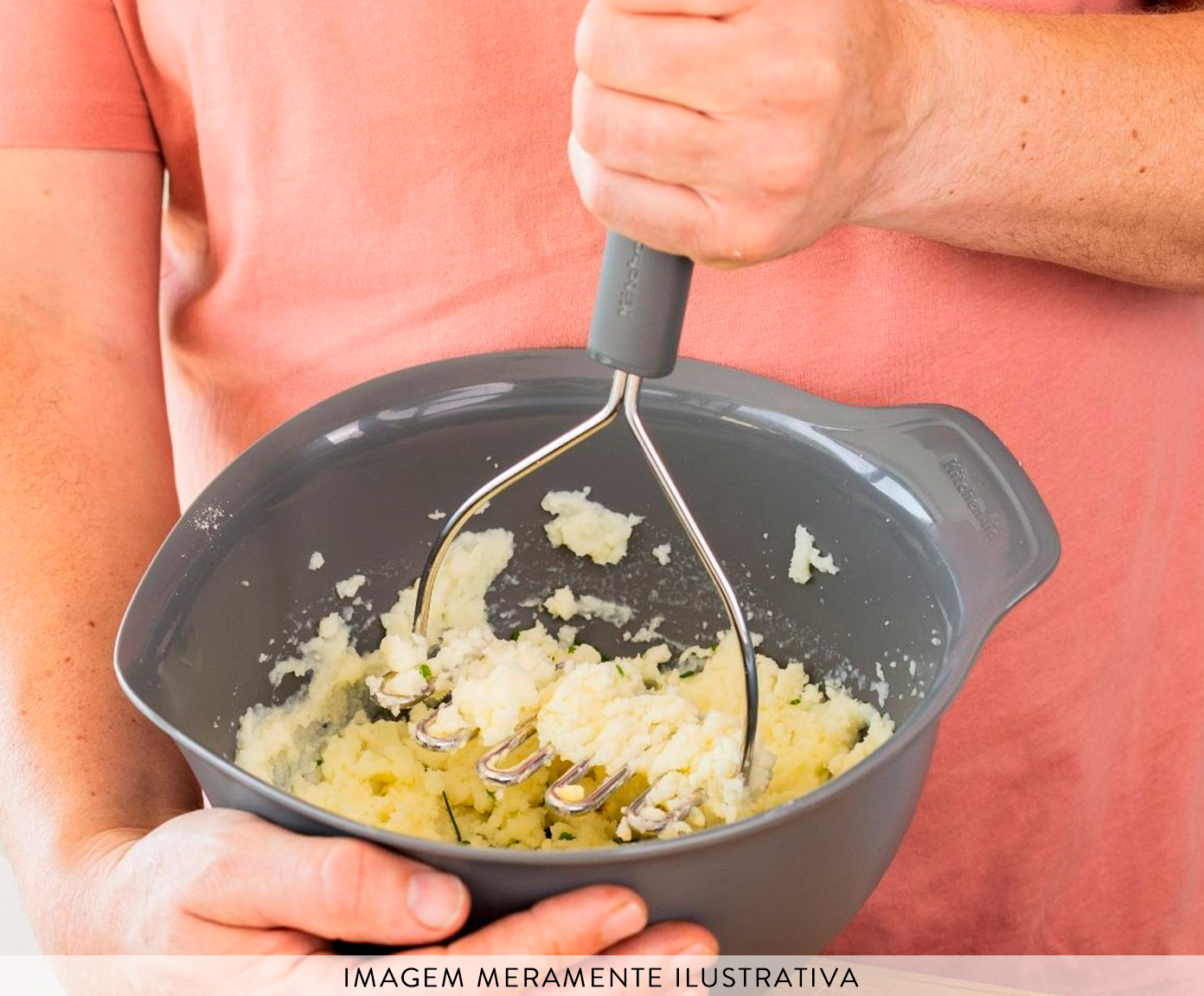 Amassador de Batata Profissional Kitchenaid Cinza image number 3