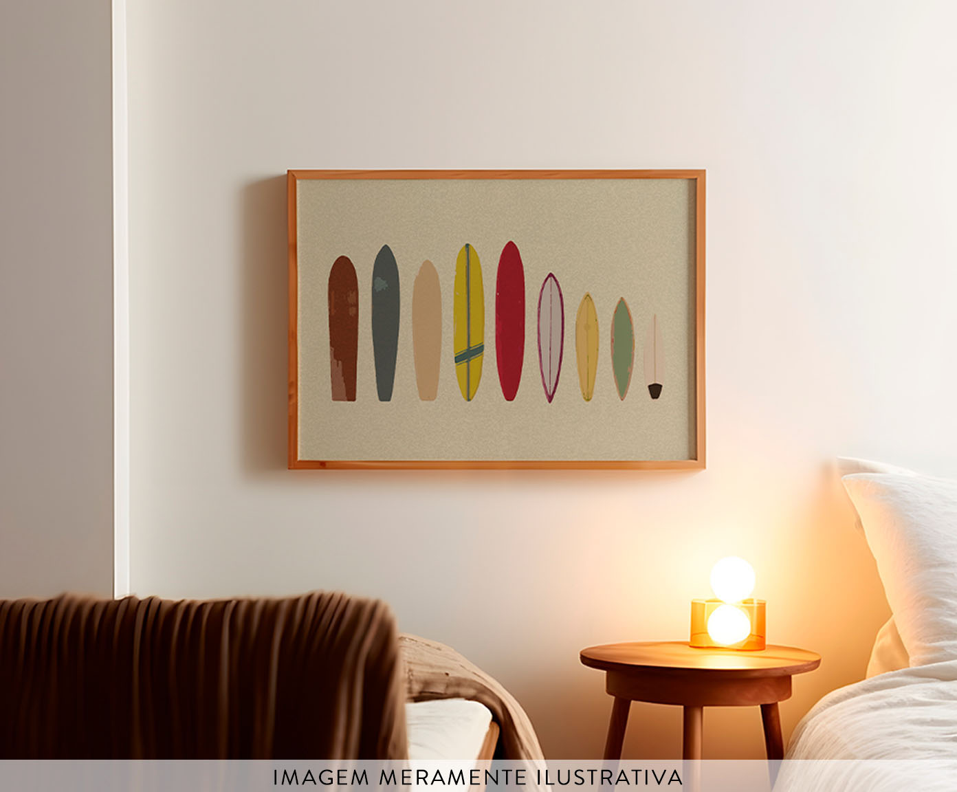 Quadro Pranchas de Surf com Moldura em Madeira image number 2