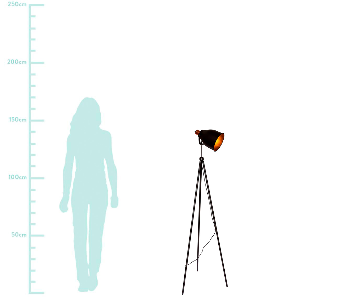 Lumin&aacute;ria de Ch&atilde;o Dale Preto - Bivolt - image 1