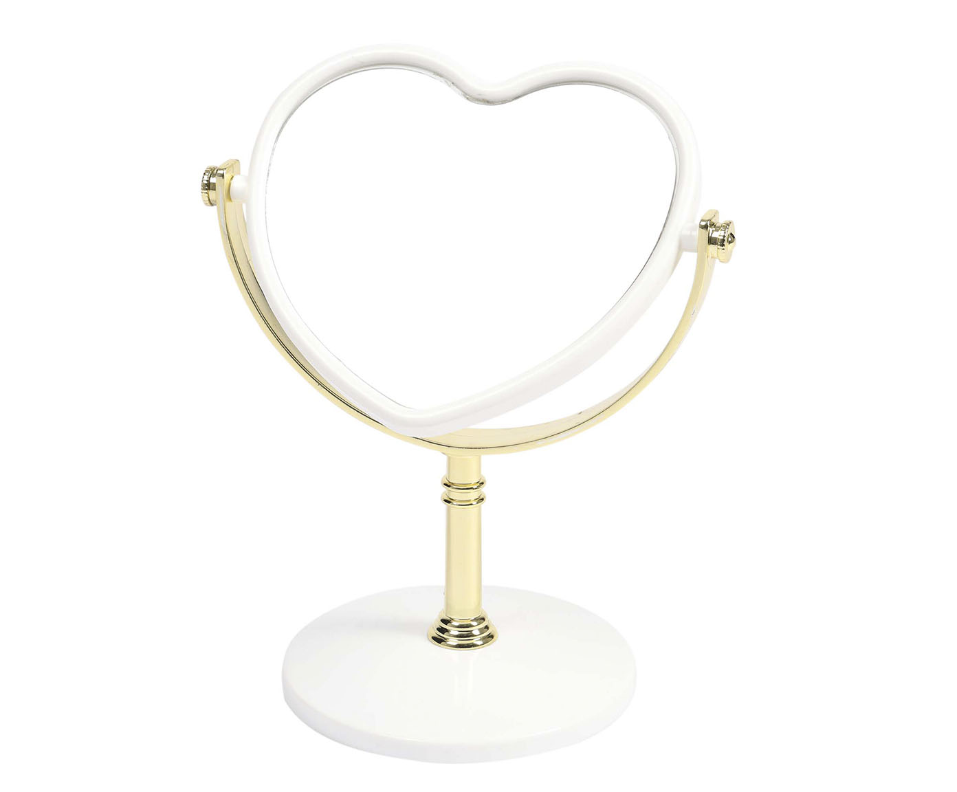 Espelho Heart Mesa Modern Branco e Gold - image 1