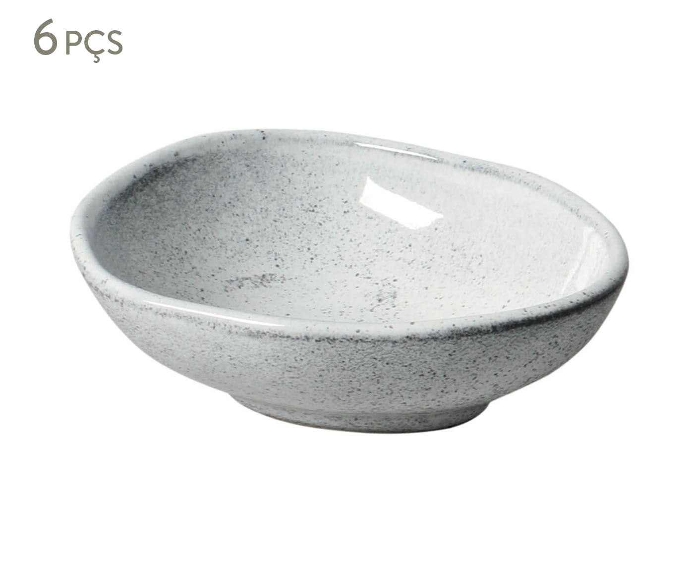 Jogo de Cumbucas Oval Org&acirc;nico Echo Branco - image 0