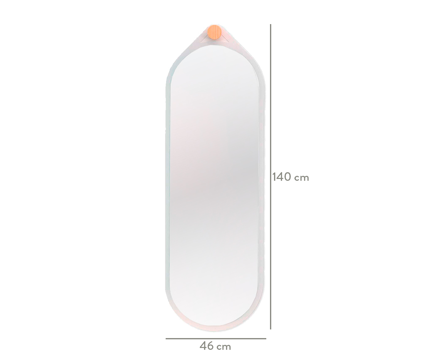 Espelho de Corpo Adnet Oblongo Flat Off White image number 3