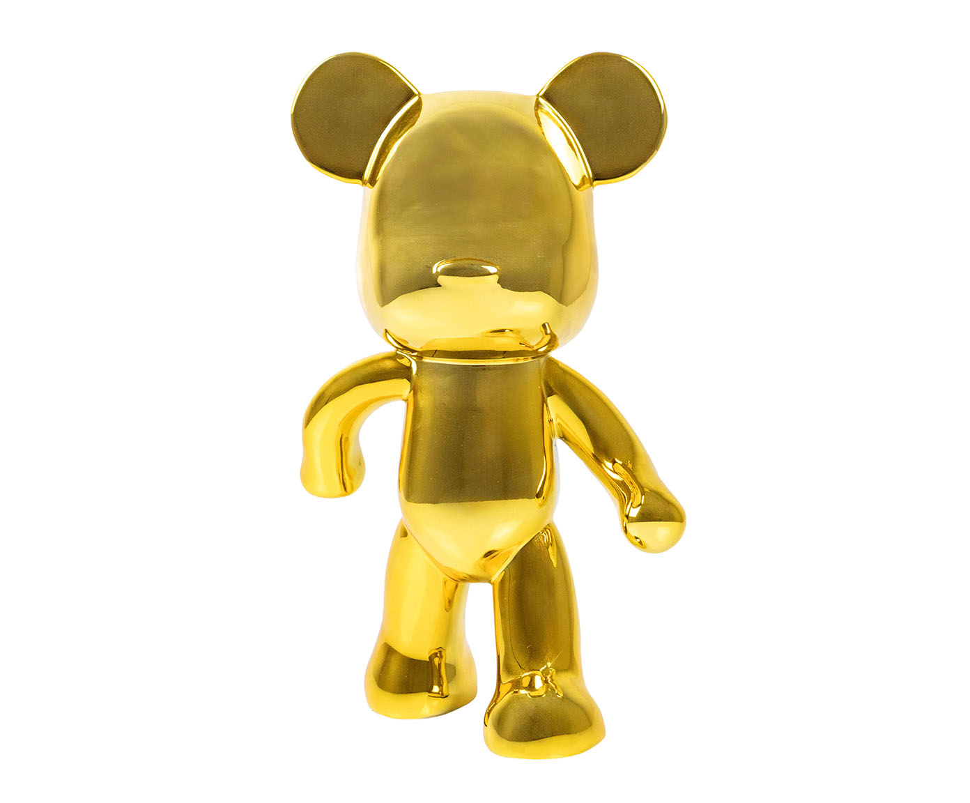 Escultura em Acr&iacute;lico Mickey Dourada Pequena image number 0