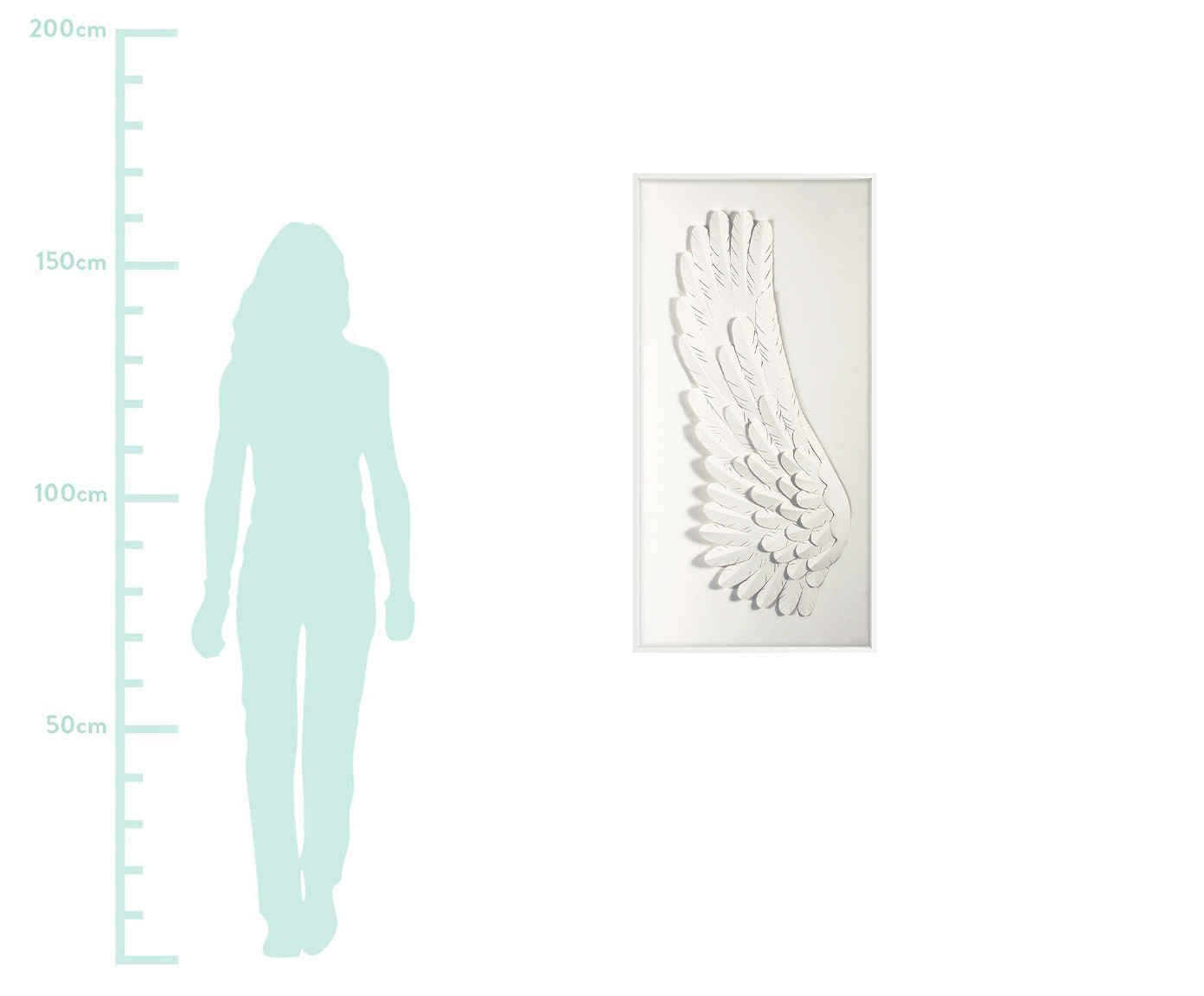 Quadro Angel Left - Branco image number 1
