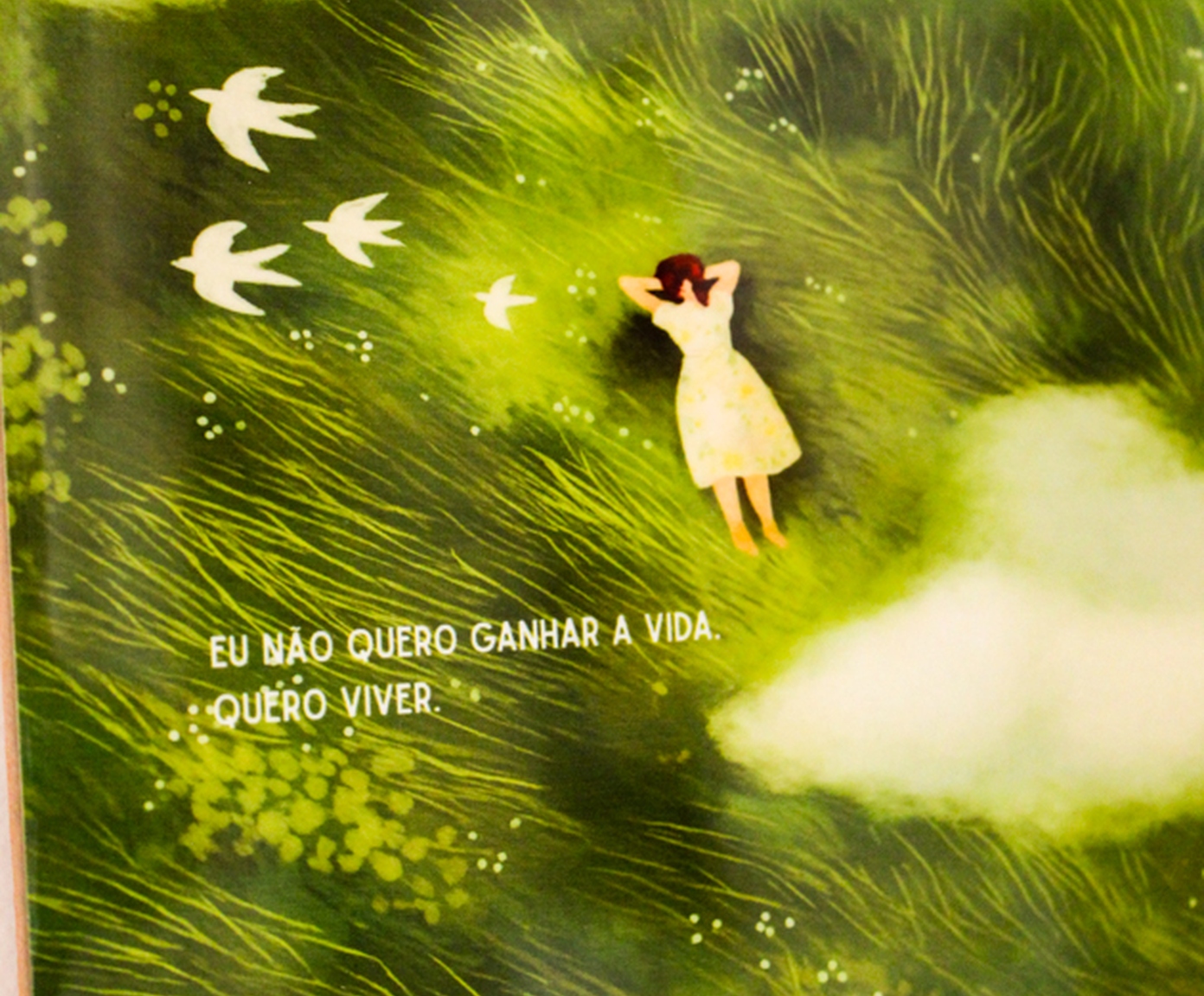 Azulejo Decorativo "Quero Viver" image number 2