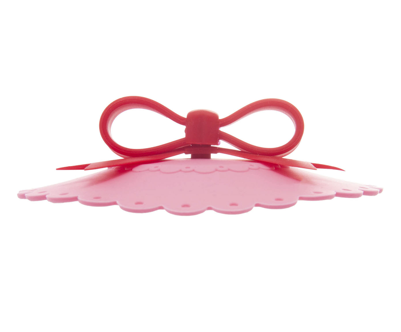 Tampa de Silicone para Copo La&ccedil;o Vermelho e Rosa image number 1