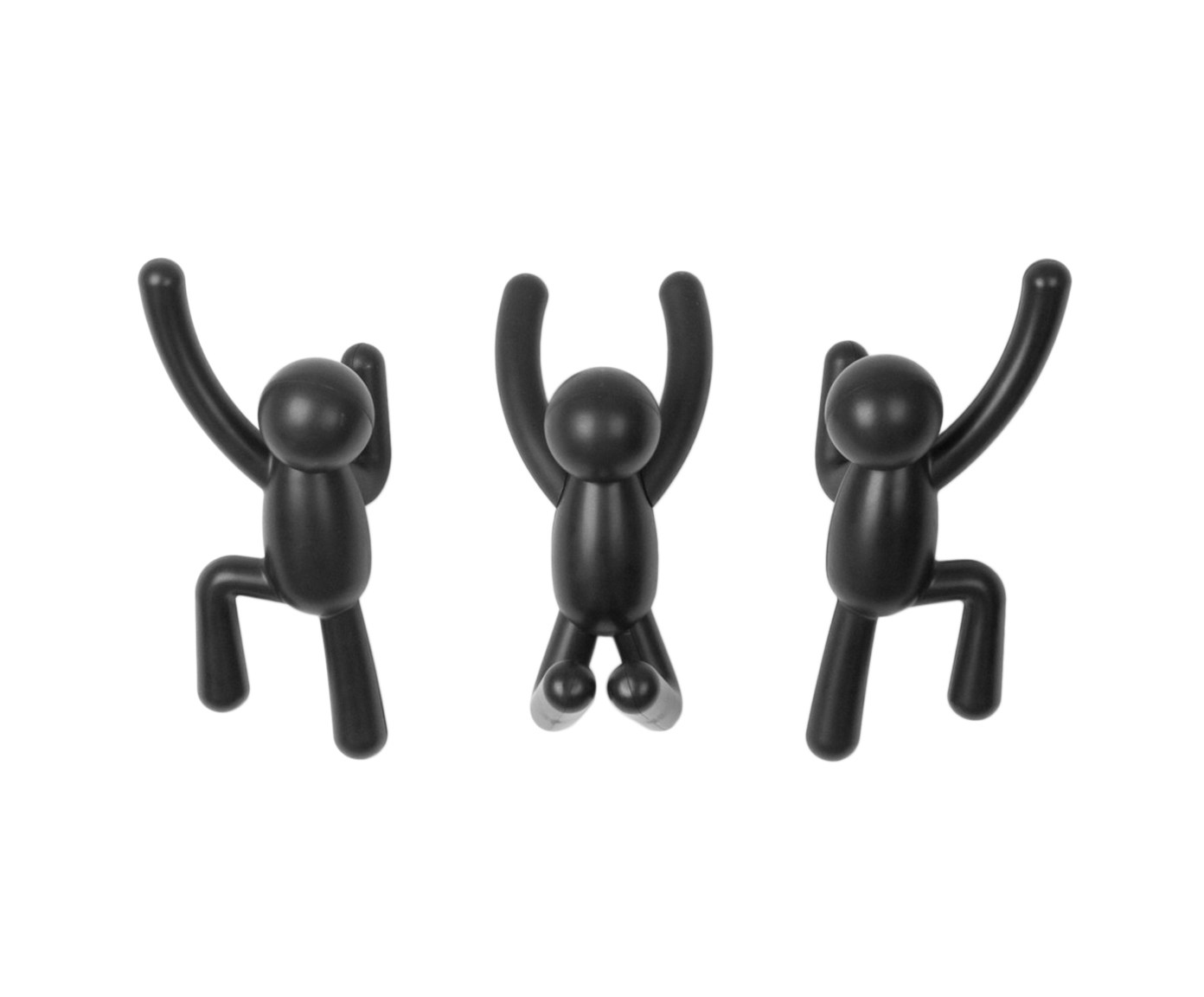 Jogo de Parede Cabideiro Buddy - Preto image number 0
