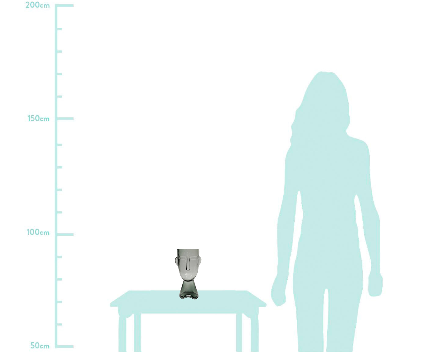 Vaso em Vidro Dom - Fum&ecirc; - image 1