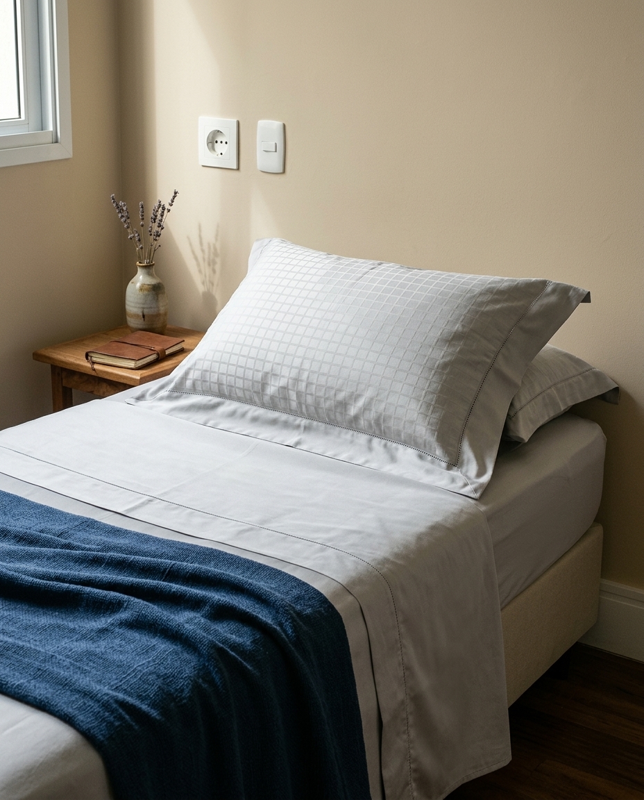 Fronha Damask Square Cinza 300 Fios - image 1