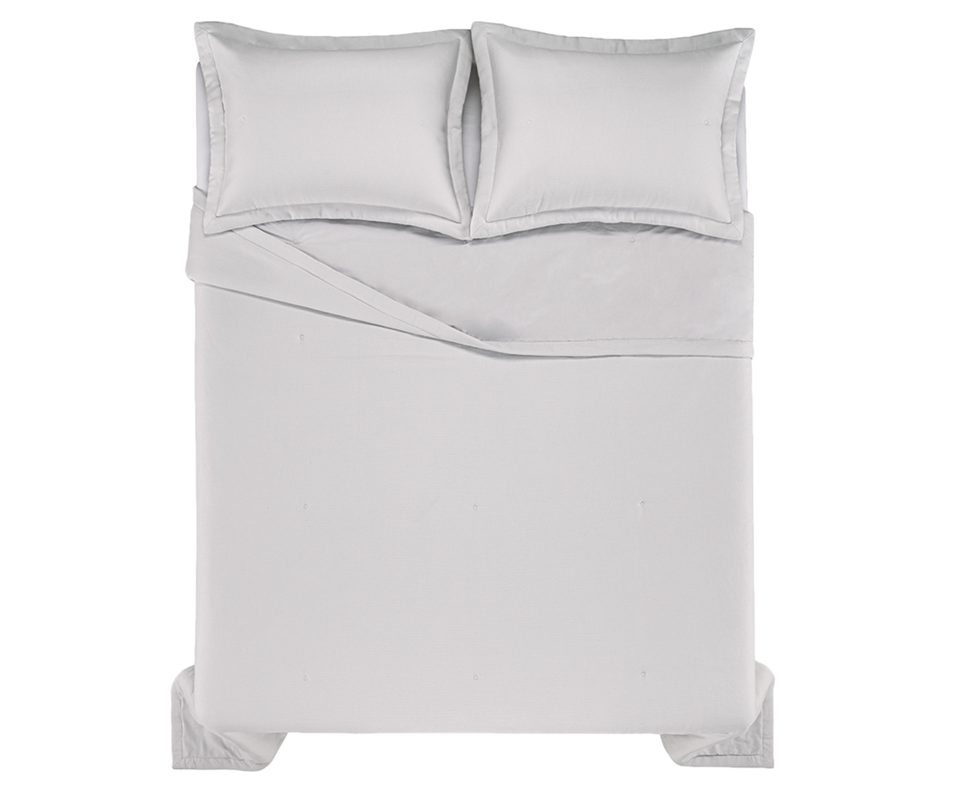 Jogo de Cobre-Leito Nicelli Platino Branco 200 Fios - image 1