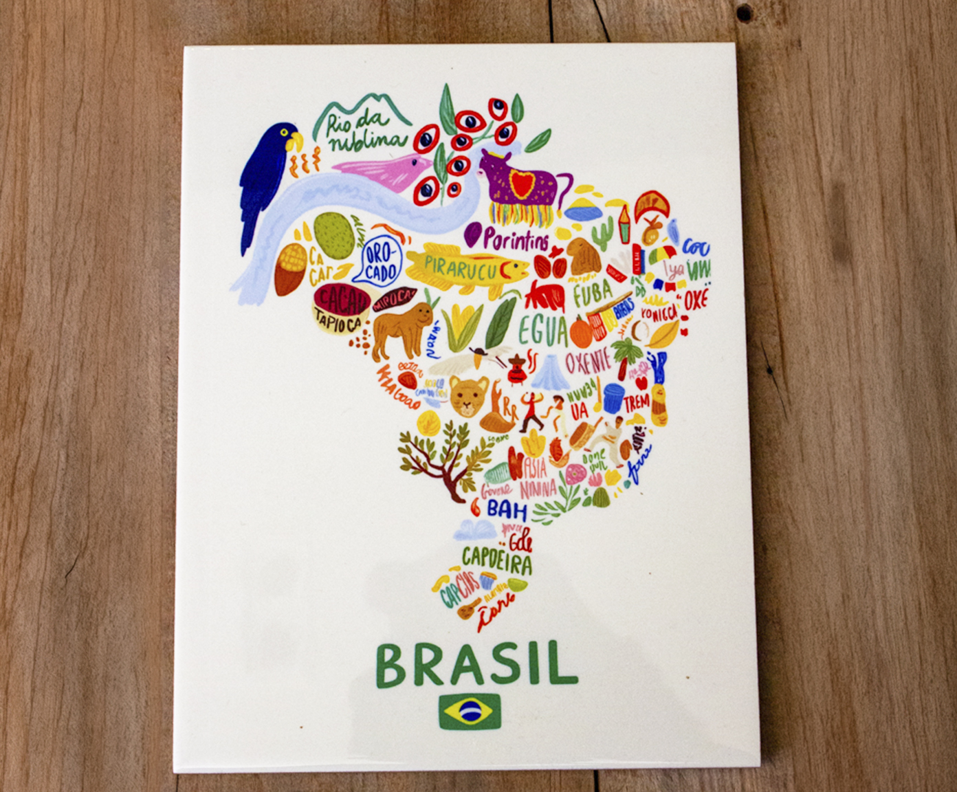 Azulejo Decorativo "Mapa do Brasil" image number 1
