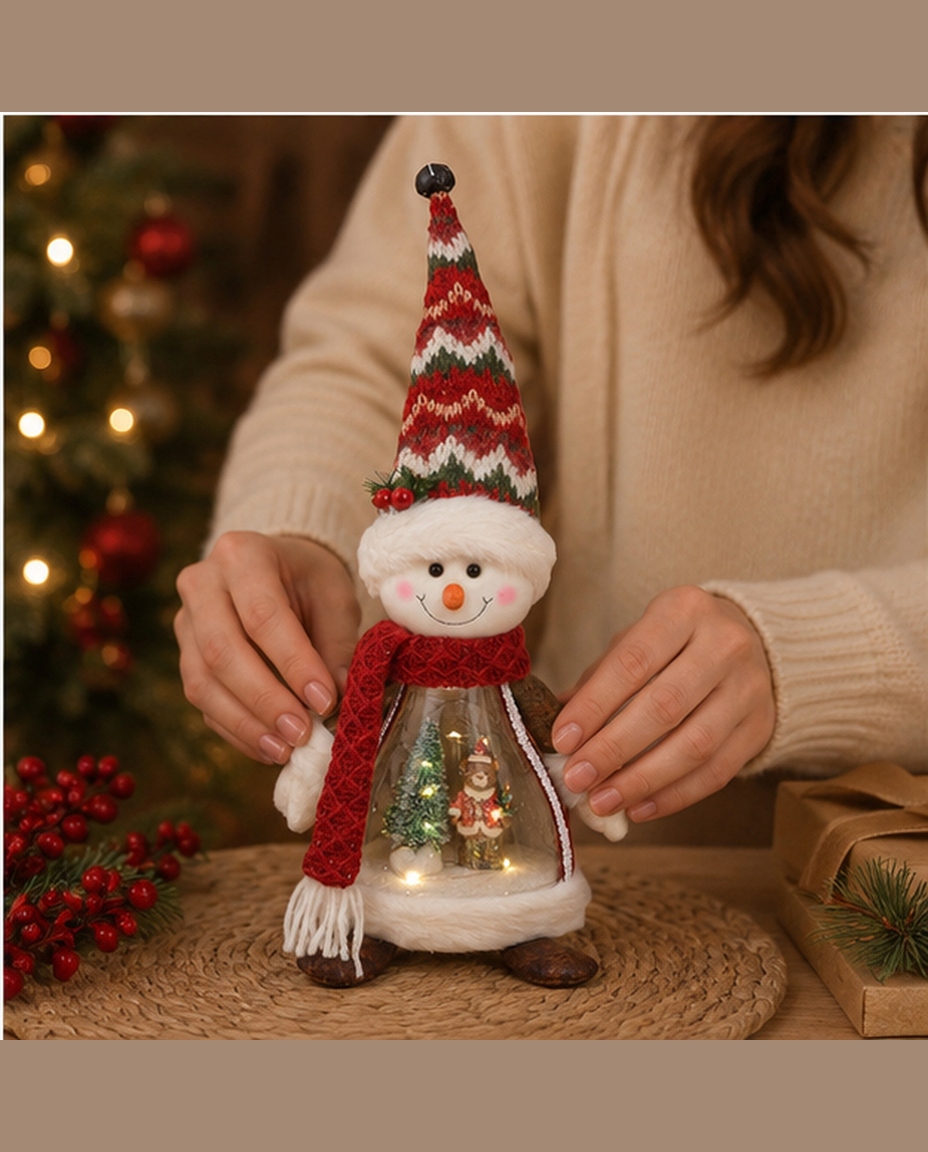 Boneco de Neve com Luz Lanterna Encantada - image 1