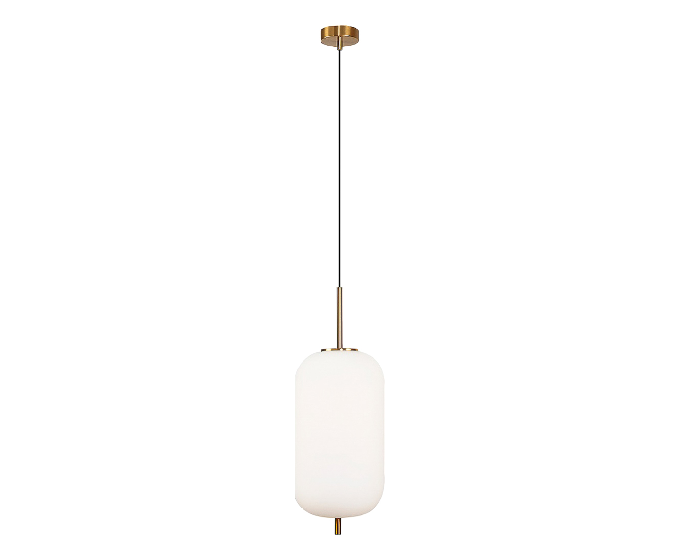 Pendente Tres Dourado e Branco Bivolt image number 0