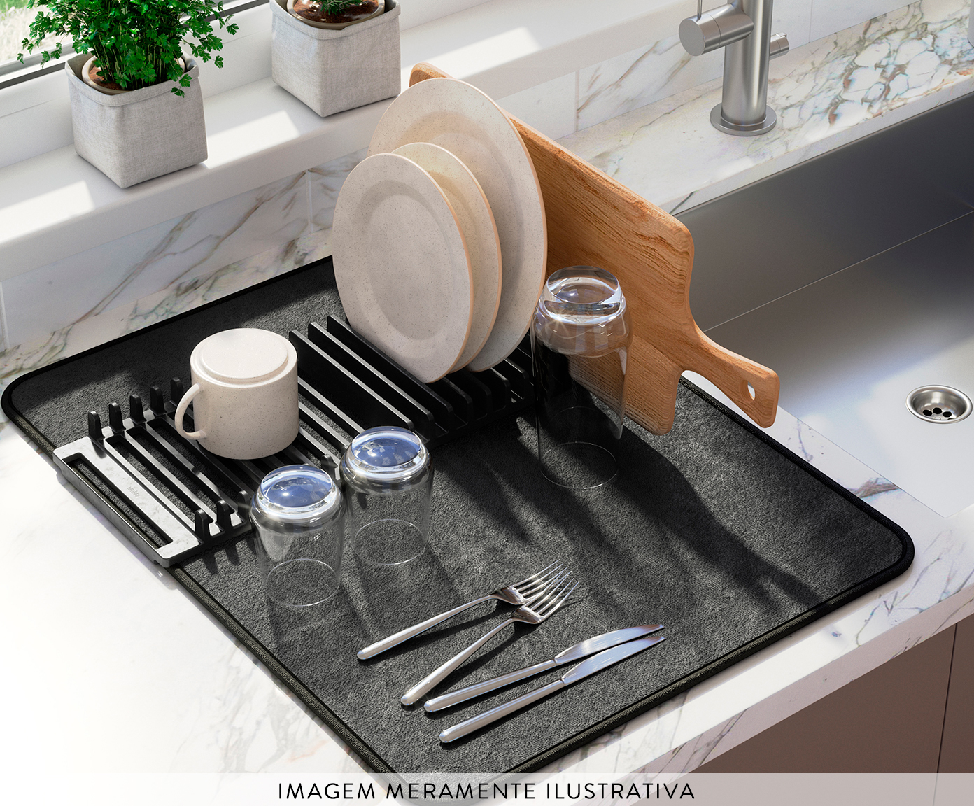 Escorredor Udry Drying Rack Black image number 4