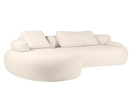 Sof&aacute; Laguna by Elle - Chaise Boucl&ecirc; Off-White II image number 3