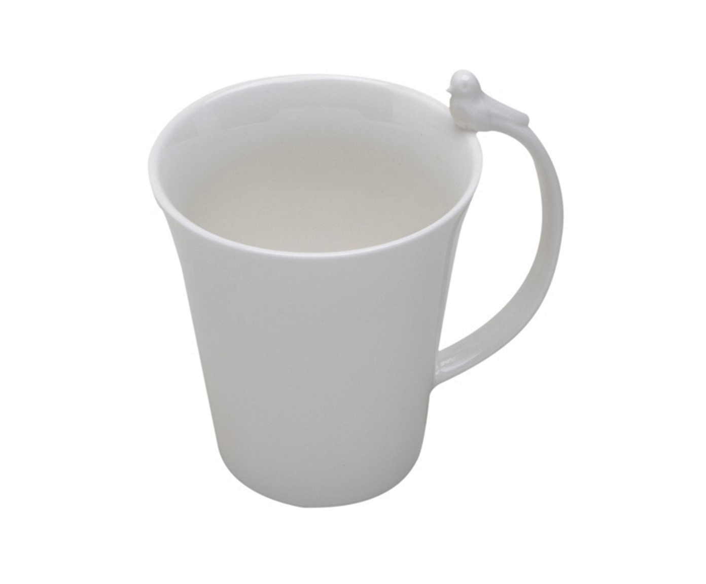Caneca em Porcelana Birds - Branco - image 1