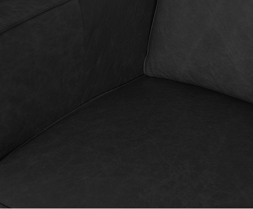 Sof&aacute; 4 lugares em Couro Ettore Preto image number 10