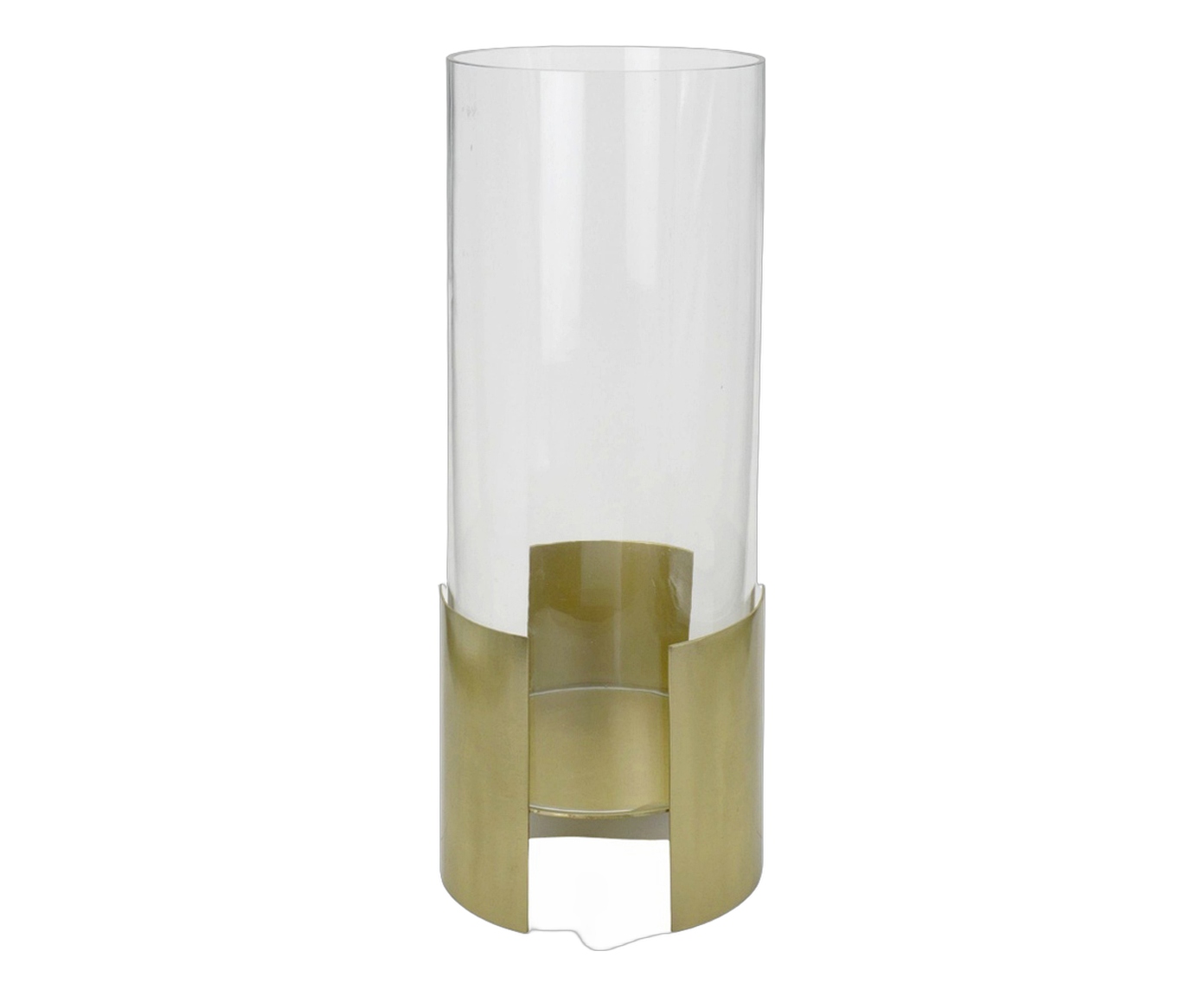 Candelabro Flamora Dourado e Transparente image number 0