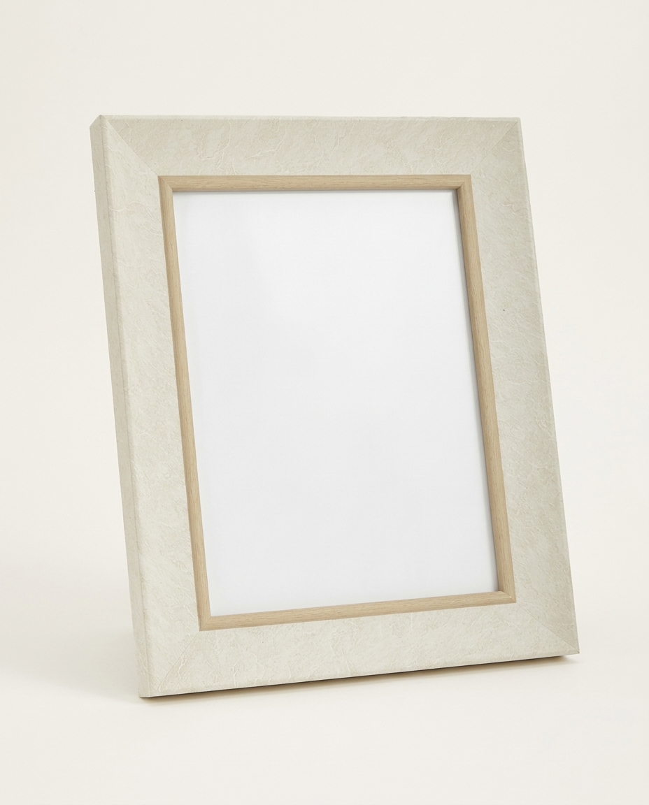 Porta-Retrato em Poliestireno Grande Abbott Off White - image 0