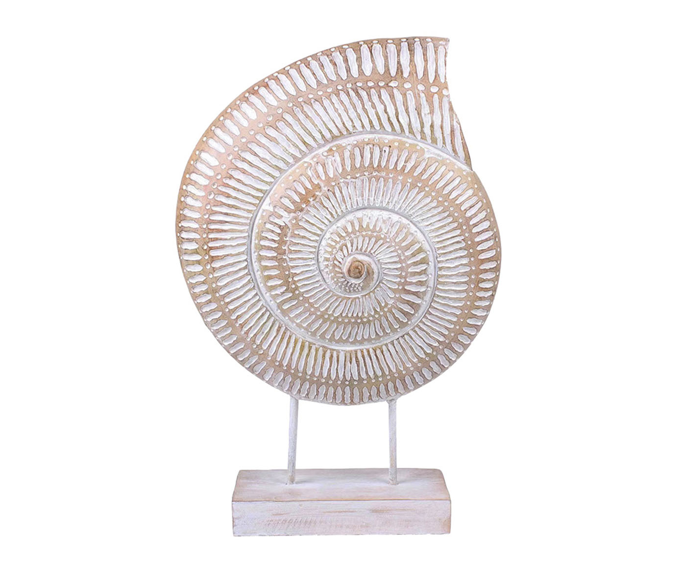 Concha em Resina com Pedestal Bege - image 0