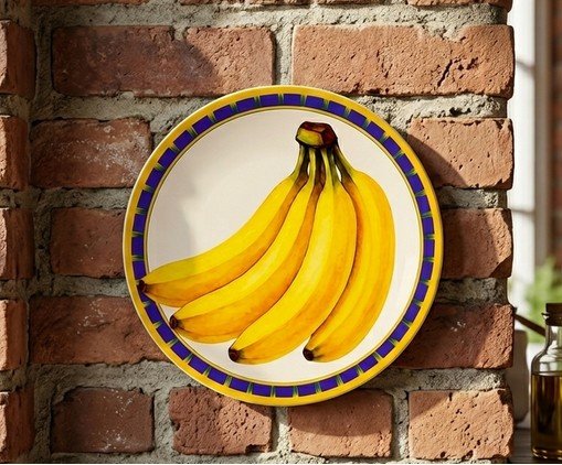 Azulejo Decorativo Redondo Banana image number 2