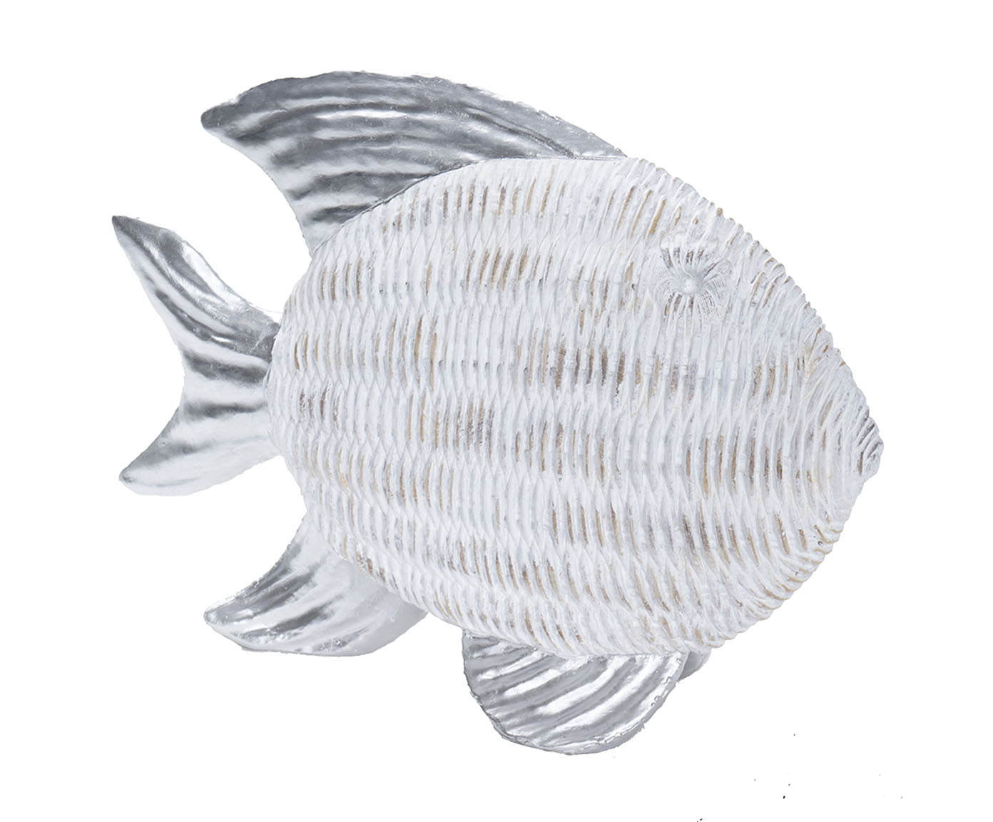 Adorno Peixe Branco e Cinza - image 0