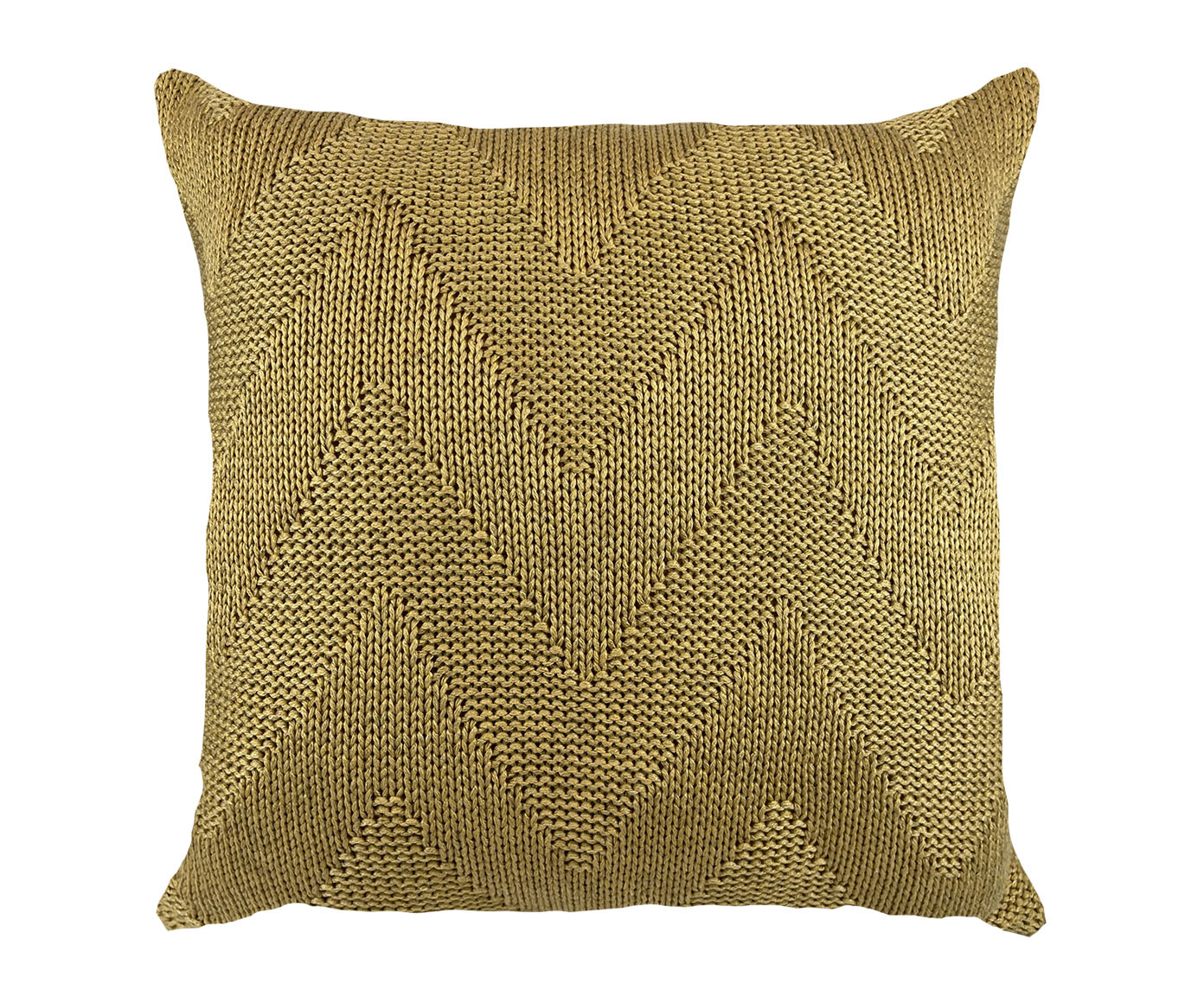 Almofada em Tric&ocirc; Linho II Dourado - image 0