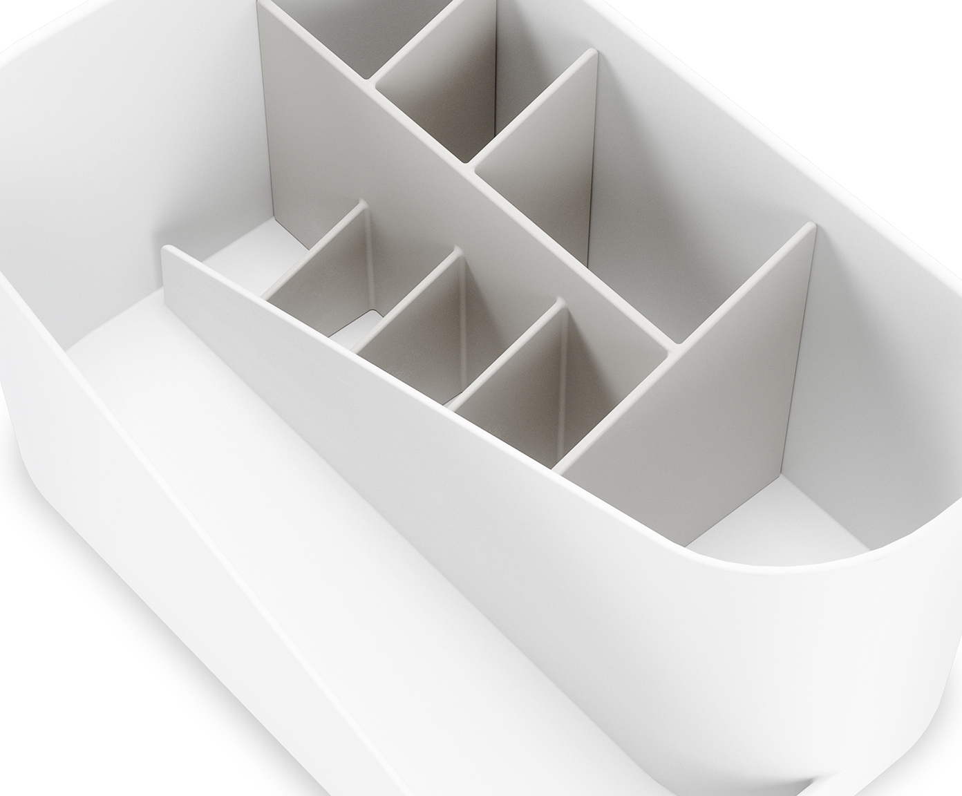 Porta-Maquiagem Glam Cosmetic Organizer Branco image number 1