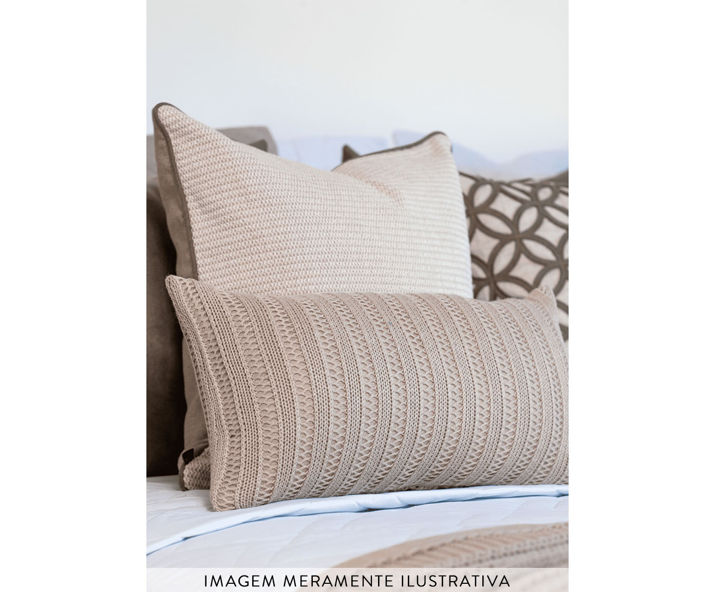 Almofada Monalisa Sisal Retangular Off-White image number 2