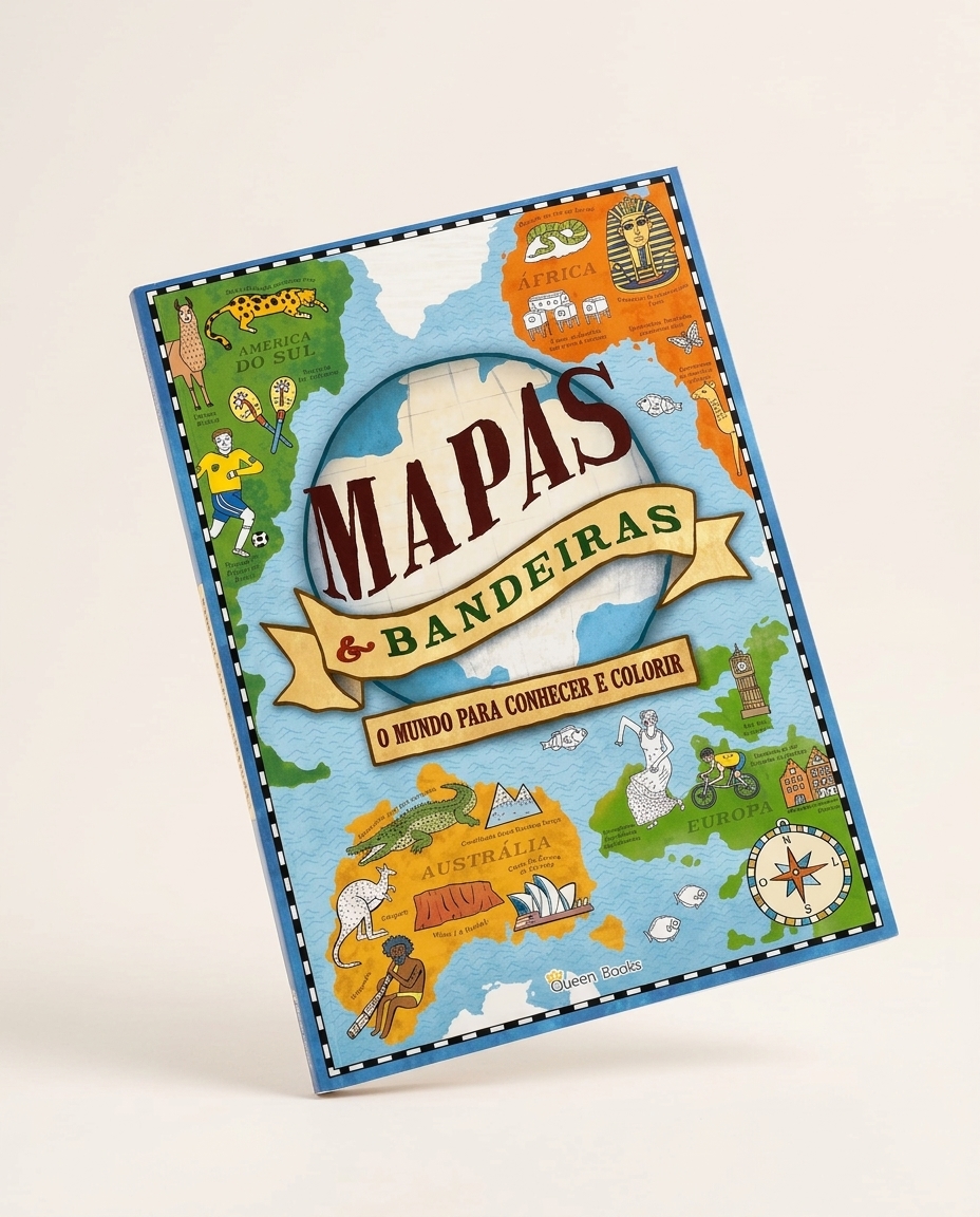 Livro "Mapas & Bandeiras - Um Mundo Para Conhecer E Colorir" image number 4