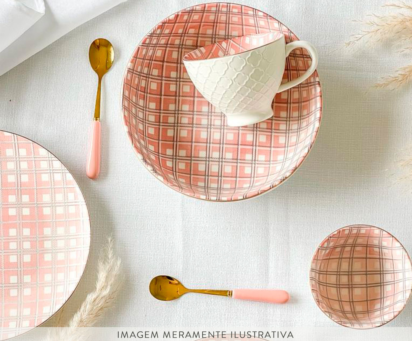 Bowl em Porcelana Luck - Rosa image number 5