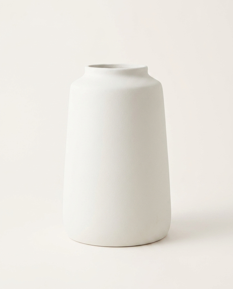 Vaso em Cer&acirc;mica Mesquenete - Off White - image 1
