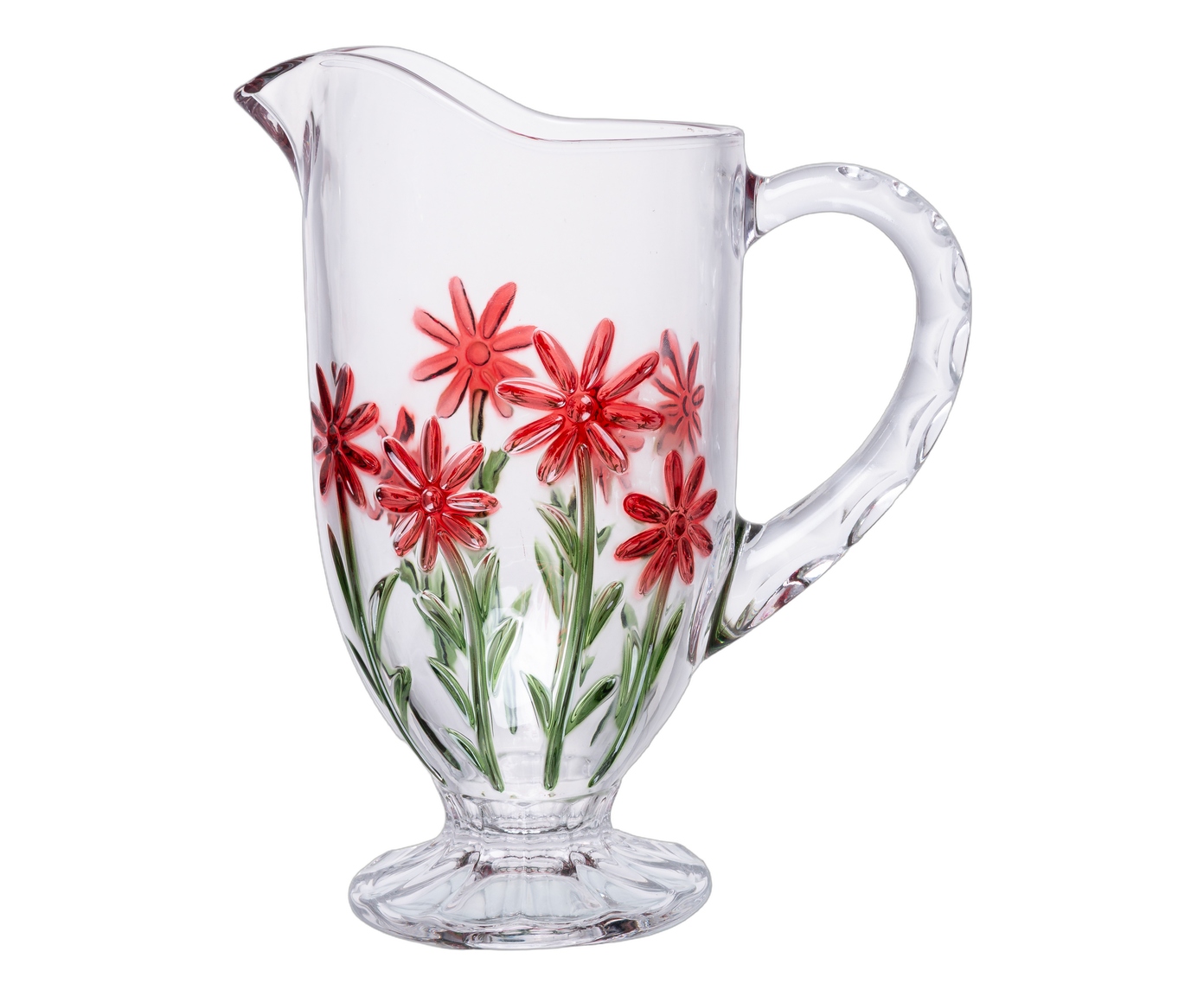 Jarra em Cristal Ecol&oacute;gico Red Flower image number 0