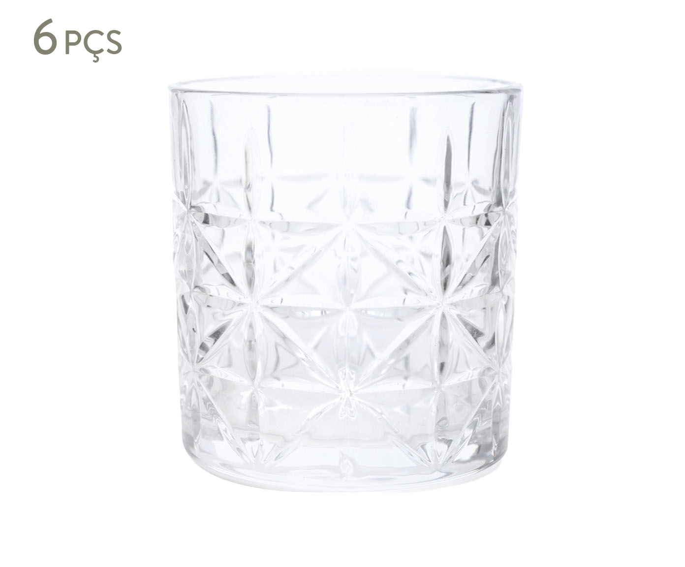 Jogo de Copos Whisky Vidro Incolor - 265ml image number 0