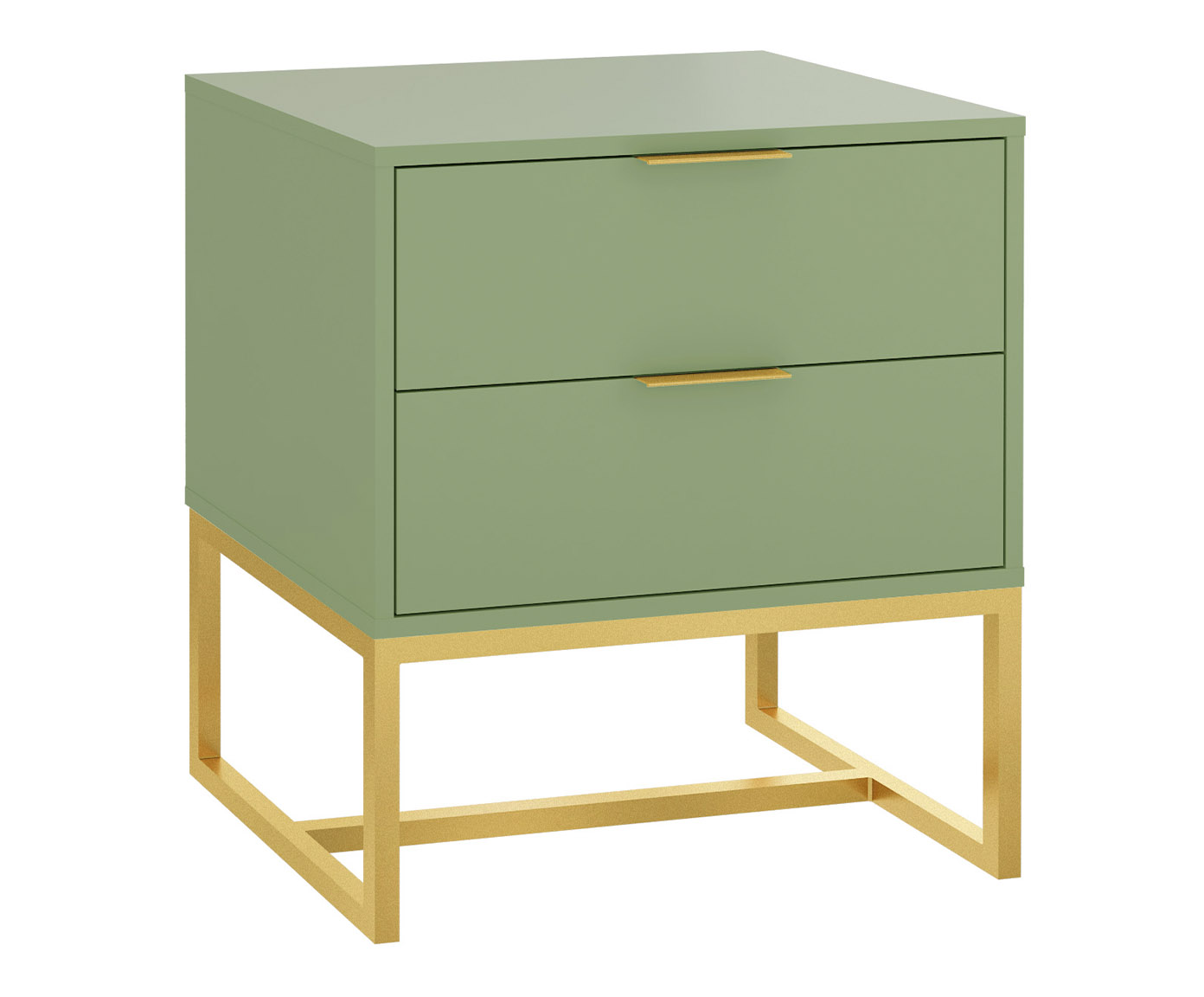 Mesa de Cabeceira Itzzon Verde Caru&aacute; e Dourado - image 0