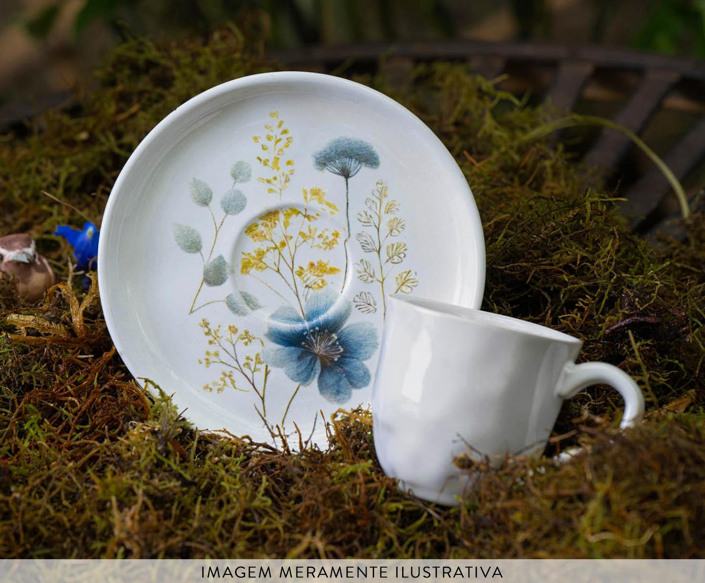 Jogo de X&iacute;caras para Caf&eacute; Bio Bella Floral image number 1