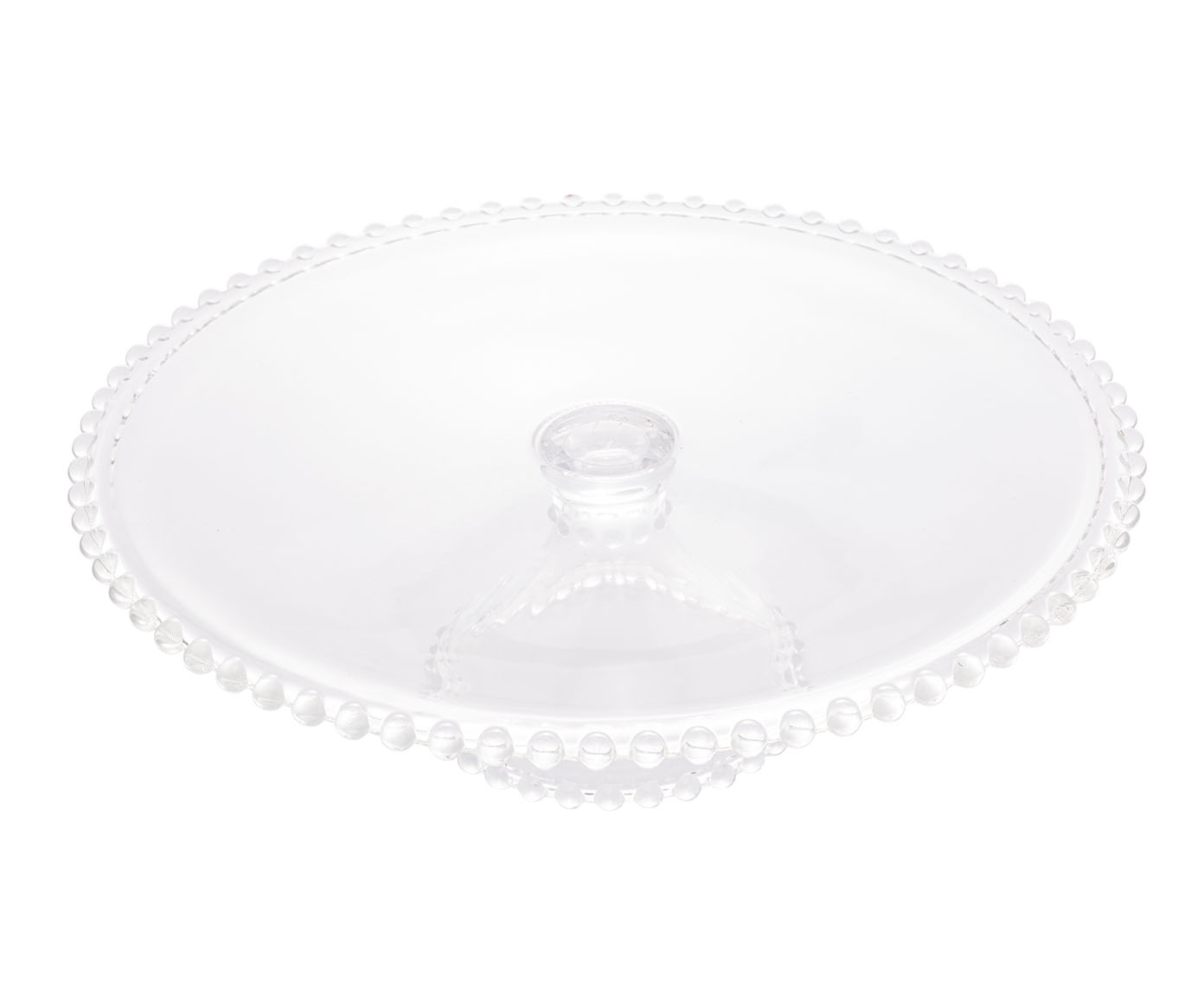 Prato para Bolo com P&eacute; em Cristal Pearl image number 3