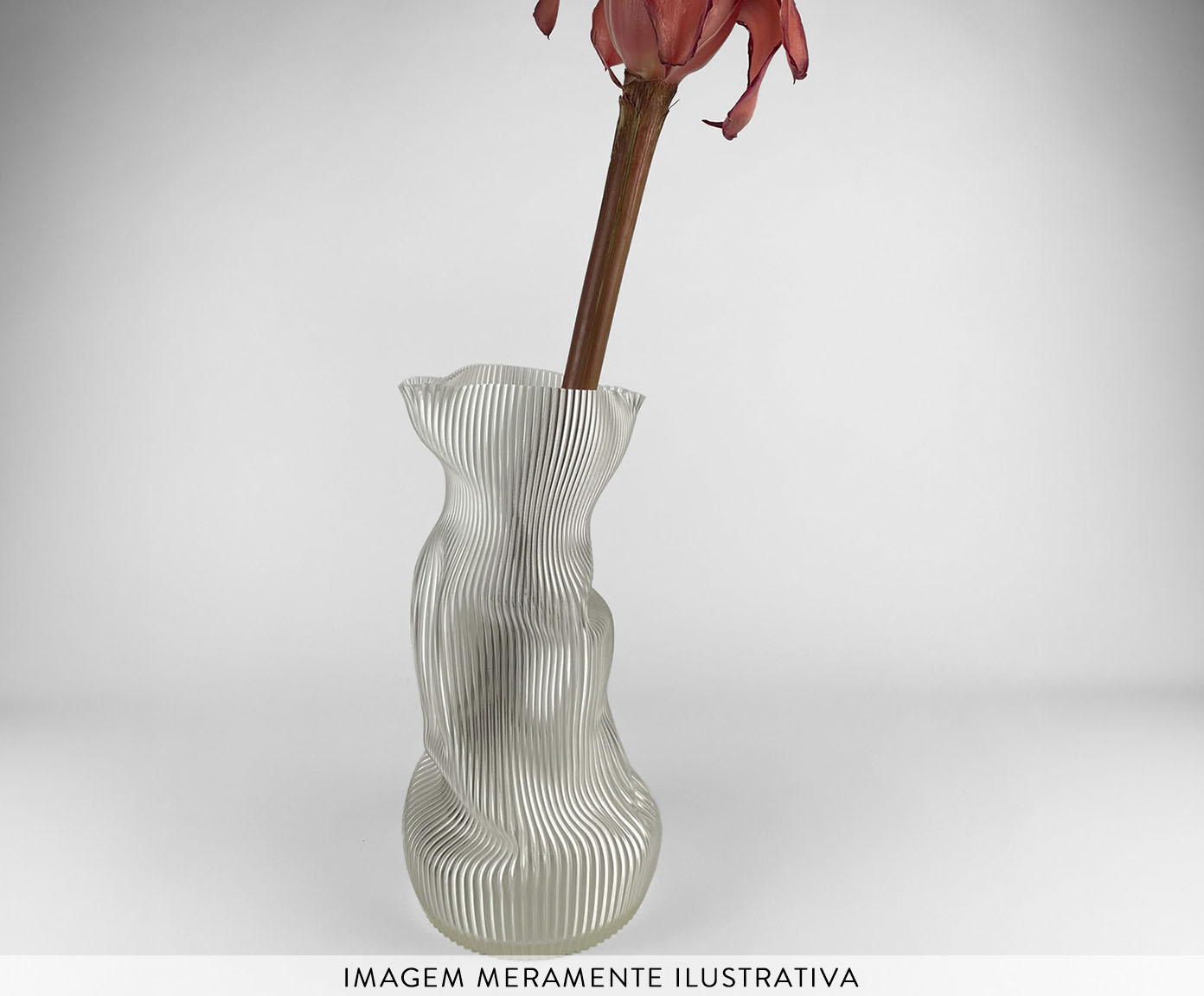 Vaso Amassadinho Grande Transl&uacute;cido image number 4