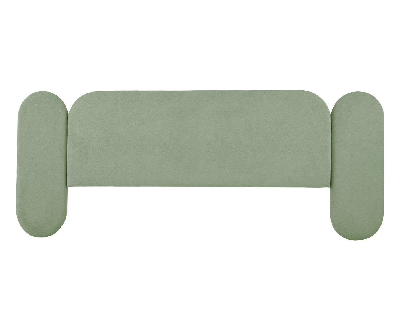 Cabeceira em Boucle Aveludado Arco Embrace Verde image number 0
