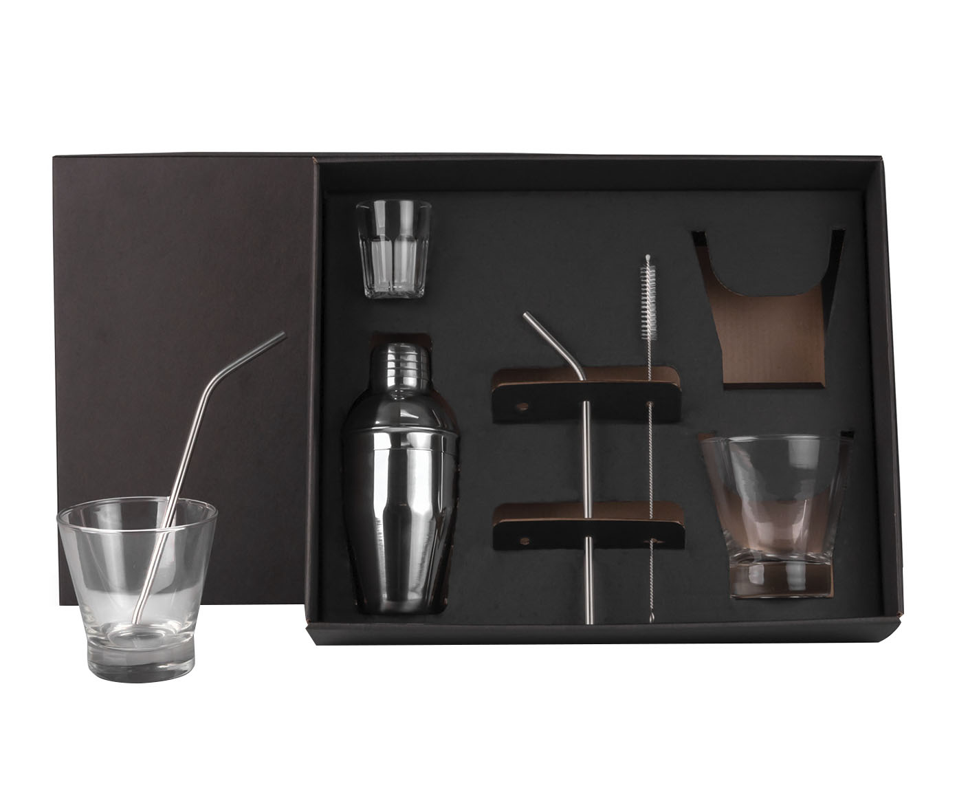 Jogo para Drinks em Inox com Coqueteleira image number 0