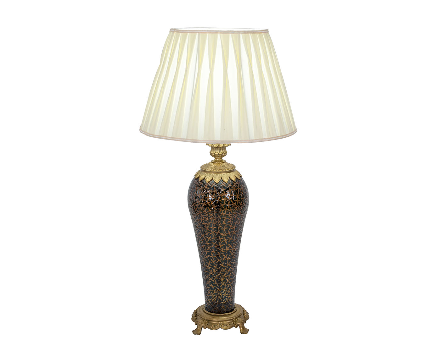 Abajur em Cristal Hunter Bivolt Dourado image number 1