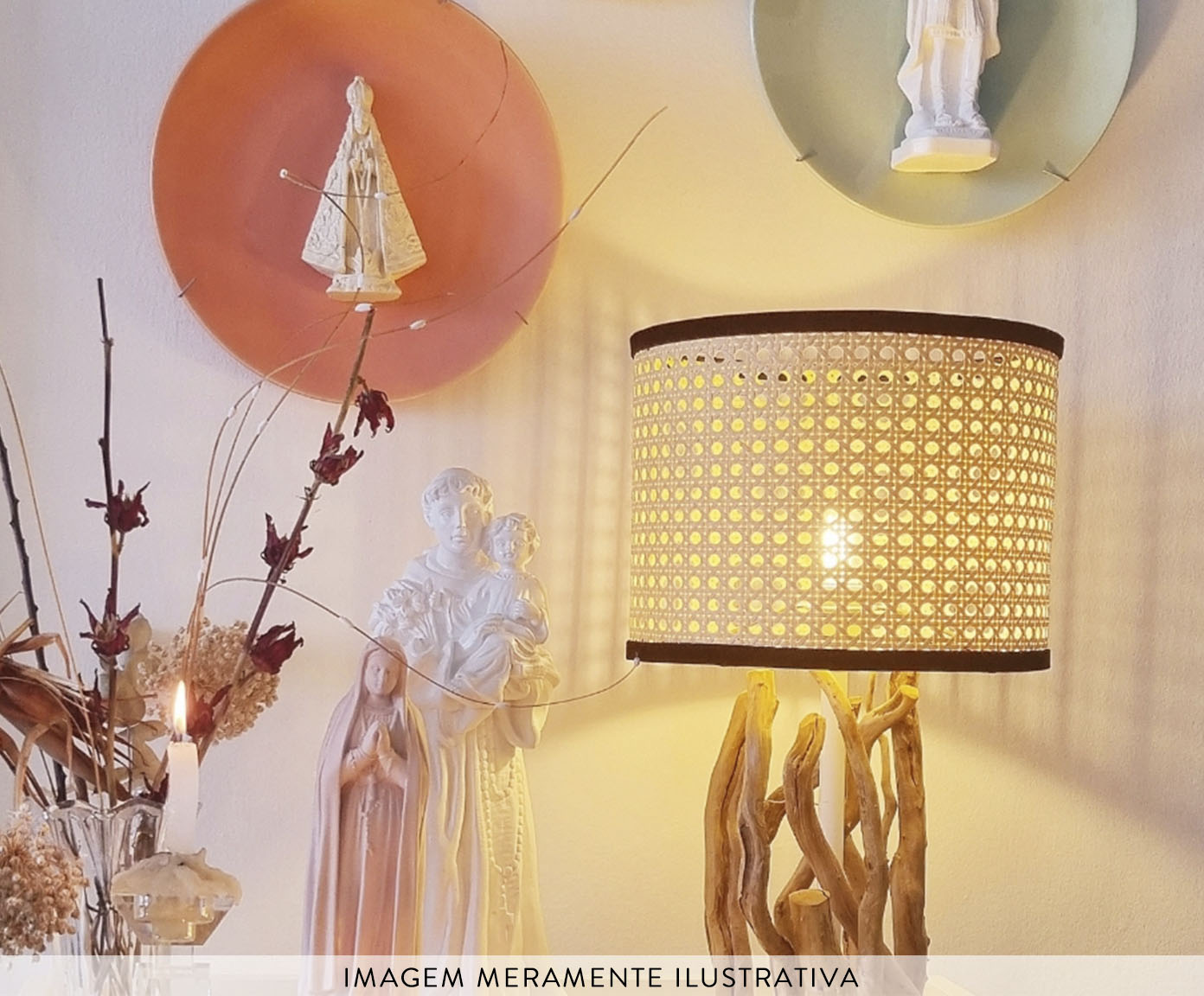 Prato em Porcelana Santa Ceia Off White - image 1