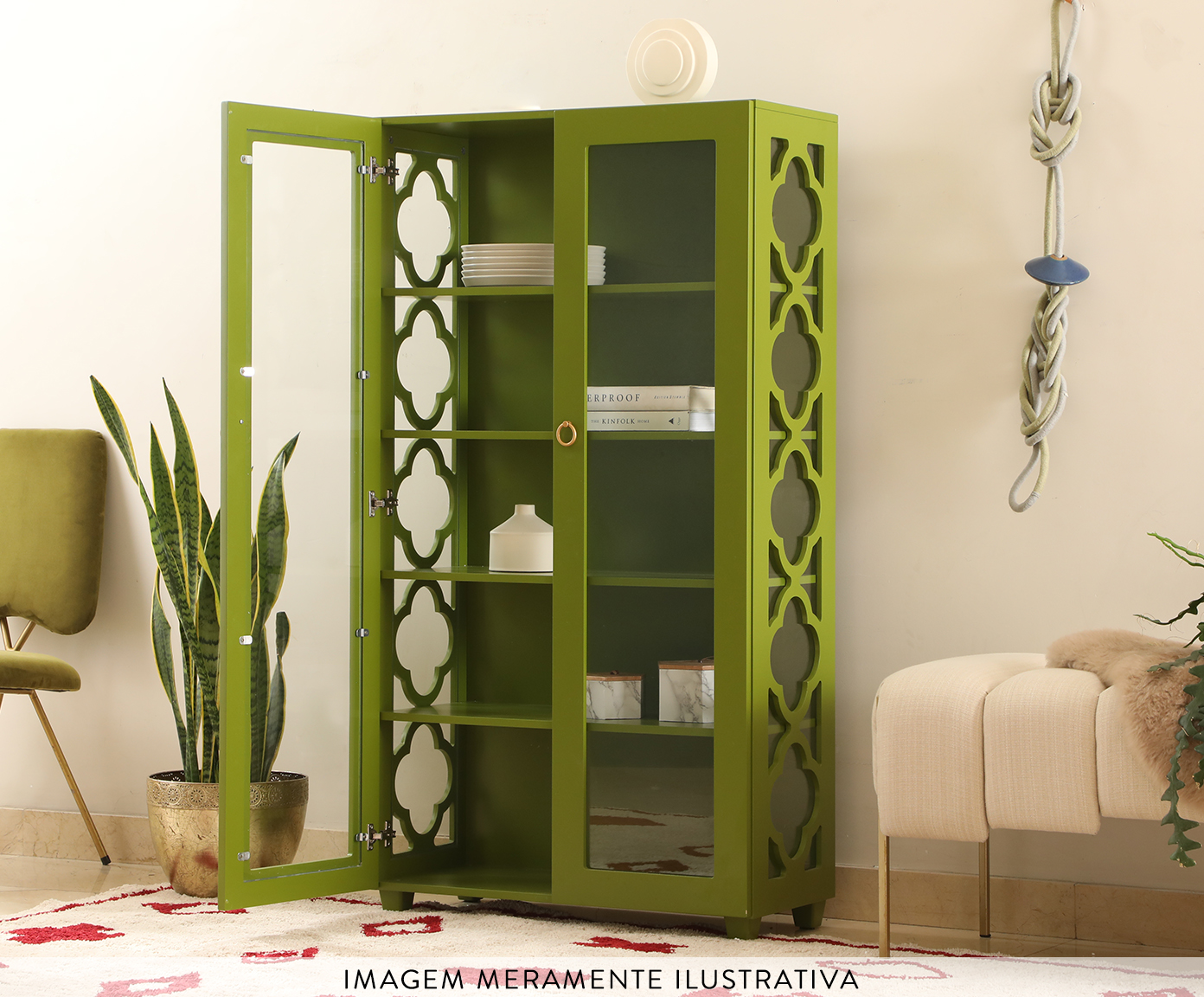 Mesa de centro Muxarabi Olivedrab - Verde Musgo image number 5