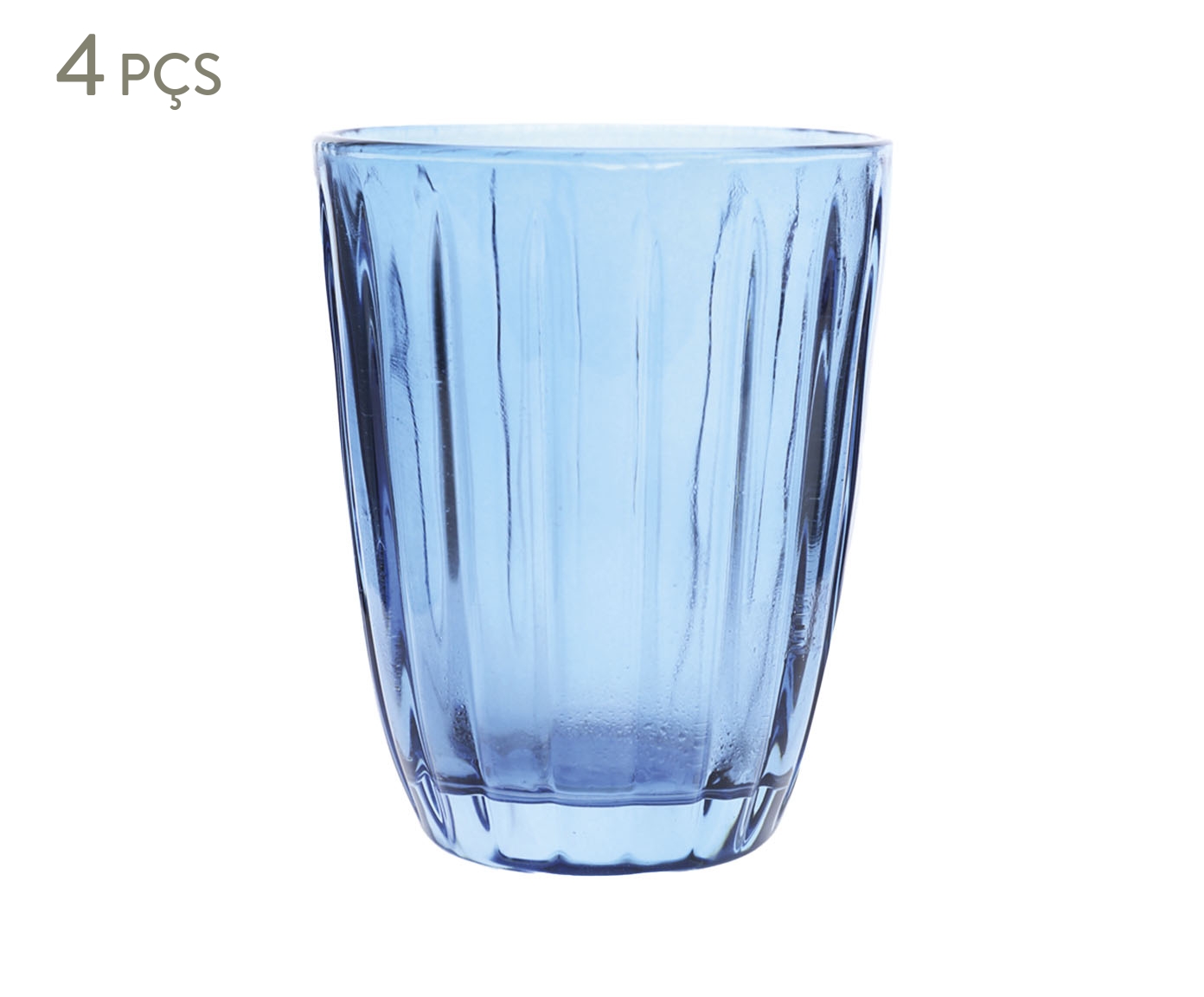Jogo de Copos Baixos Lines Azul - 220ml image number 0