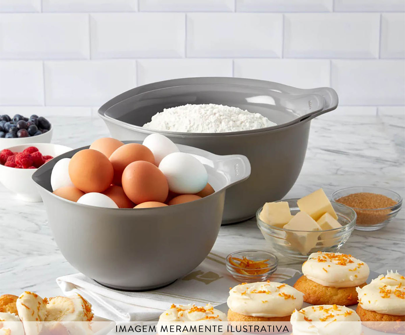 Jogo de Bowls Multiuso Kitchenaid Cinza image number 1